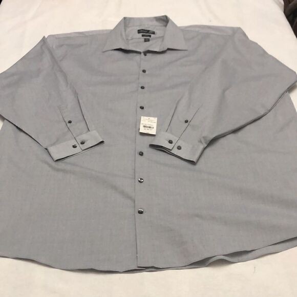 New J.Ferrar mens button up long sleeve shirt size big and tall 20 - Picture 3 of 8